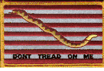 First Navy Jack Flag Patch - Rectangle