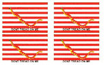 First Navy Jack  Flag Stickers - sheet of 50
