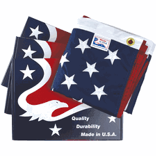 Nylon 3'x5' Embroidered American Flag<br>Made in USA