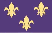Fleur De Lis Flag (Blue 3)