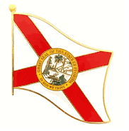 Florida Flag Lapel Pin - Single