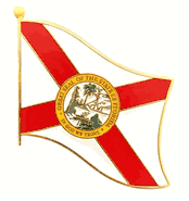 Florida Flag Lapel Pin - Single