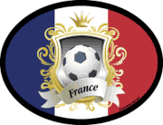 France Soccer Flag It Oval Decal
