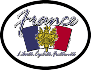 France Motto Flag It Oval Decal