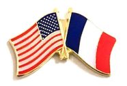 France Flag Lapel Pin - Double