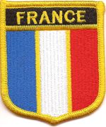 France Flag Shield Patch