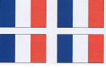France Flag Stickers - 50 per sheet