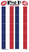 France Flag Stickers 50 Stickers per package