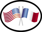 France Friendship Flag-It Oval Decal