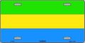 Gabon Flag License Plate