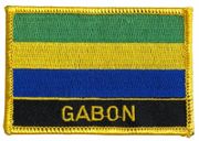 Gabon Flag Patch with Name