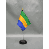 AZ FLAG Province Of Groningen Table Flag - 4x6 Inch Mini Desk Flag With Black Plastic Pole & Base