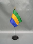Gabon Miniature Flag