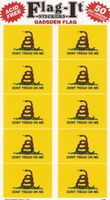 Gadsden Don't Tread on Me Decal Stickers - 50 per pack.
