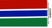 Gambia Flag Decal Sticker