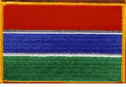 Gambia Flag Patch - Rectangle