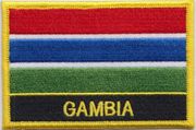 Gambia Flag Patch with Name