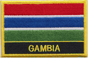 Gambia Flag Patch with Name