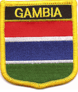 Gambia Flag Shield Patch