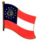 Georgia State Flag Lapel Pin - Single