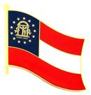 Georgia State Flag Lapel Pin - Single