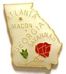 Georgia Map Lapel Pin