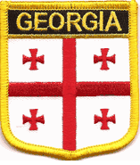 Georgia Republic Flag Shield Patch