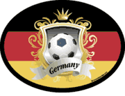 Germany Soccer Flag It Oval Decal