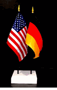 Germany and US Flag Desk Set