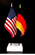Germany and US Flag Desk Set