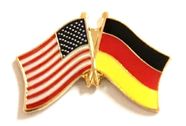 Germany Flag Lapel Pin - Double