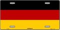 Germany Flag License Plate