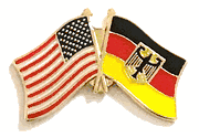 Germany w/Eagle Lapel Pin - Double