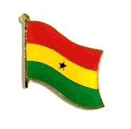 Ghana Flag Lapel Pin - Single