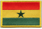 Ghana Flag Patch - Rectangle