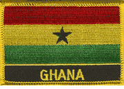 Ghana Flag Patch with Name
