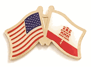 Gibraltar Flag Lapel Pin - Double