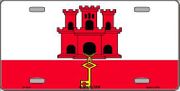 Gibraltar Flag License Plate