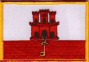 Gibraltar Flag Patch - Rectangle