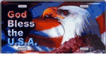 God Bless USA w/Eagle