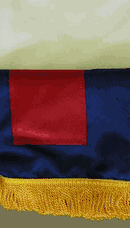 Gold Fringed Christian Flag 3'x5' 