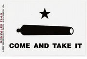 Gonzales Flag Decal - Large