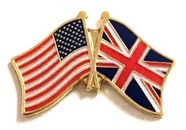 Great Britain Flag Lapel Pin - Double