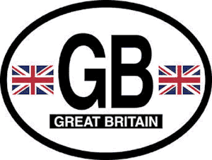 Great Britain (UK) Flag It Oval Decal
