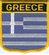 Greece Flag Shield Patch