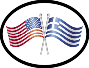 Greece Friendship Flag-It Oval Decal 