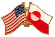 Greenland Flag Lapel Pin - Double