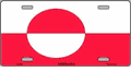 Greenland Flag License Plate