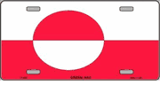Greenland Flag License Plate