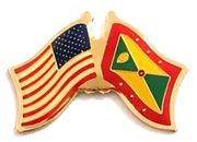 Grenada Flag Lapel Pin - Double